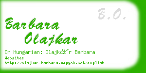 barbara olajkar business card